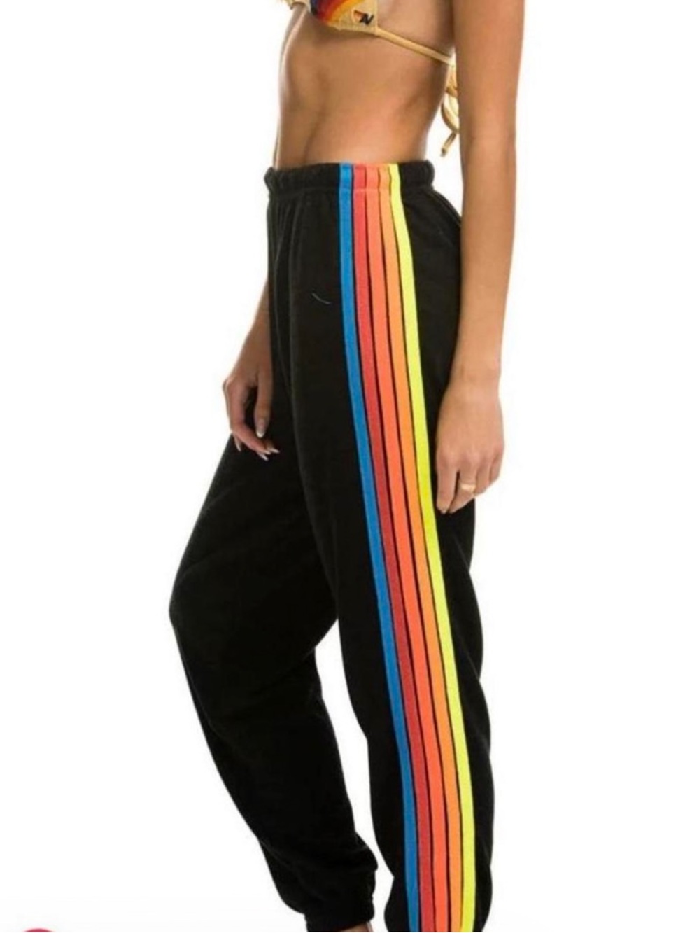 Aviator Nation 5 stripe sweatpants, L - Picture 1 of 10